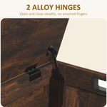 HOMCOM Storage Chest Bench 2 Hinges Living Room - HOMCOM - Home Symphony