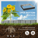 Outsunny Metal Raised Garden Bed 258x90cm With Gloves Kit by Outsunny