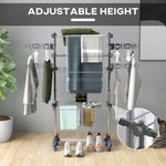 HOMCOM 3 Tier Large Clothes Airer 64.8cm Wheeled For Home by HOMCOM