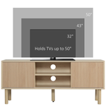 HOMCOM HOMCOM TV Stand Cabinet 50 Inch TV Sliding Doors Living Room - TV Unit