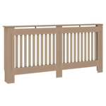 VidaXL Radiator Cover Set 2 Pcs Brown 172 x 19 x 81.5 Cm Engineered Wood Modern Living Room - vidaXL - Home Symphony