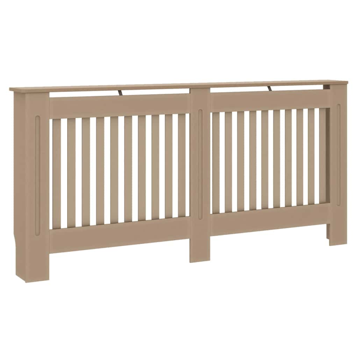 VidaXL Radiator Cover Set 2 Pcs Brown 172 x 19 x 81.5 Cm Engineered Wood Modern Living Room - vidaXL - Home Symphony