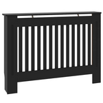 vidaXL Radiator Cover 112x19x81.5cm Black 2pc - vidaXL - Home Symphony