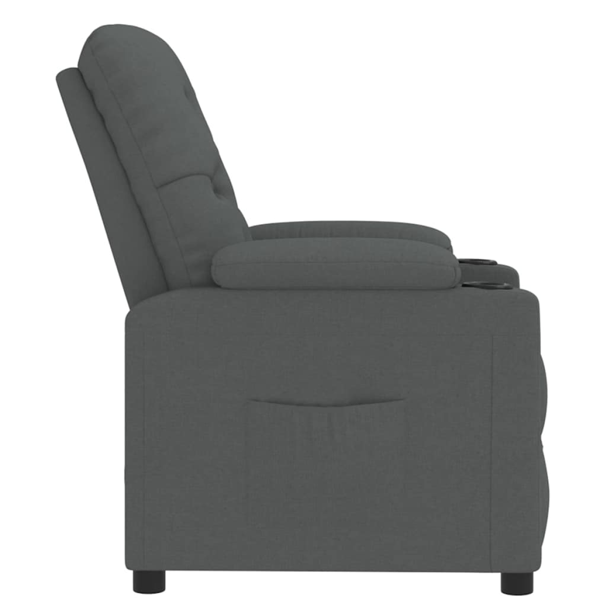 VidaXL Recliner Chair Dark Grey Plush Comfort Living Room - vidaXL - Home Symphony