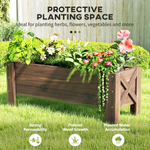 Unbranded Outsunny Raised Bed Planter 100x36.5x36 Durable Gardeners - Planters