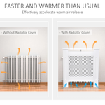 MDF Radiator Cover 78Lx19Wx82Hcm Diamond Grill by HOMCOM