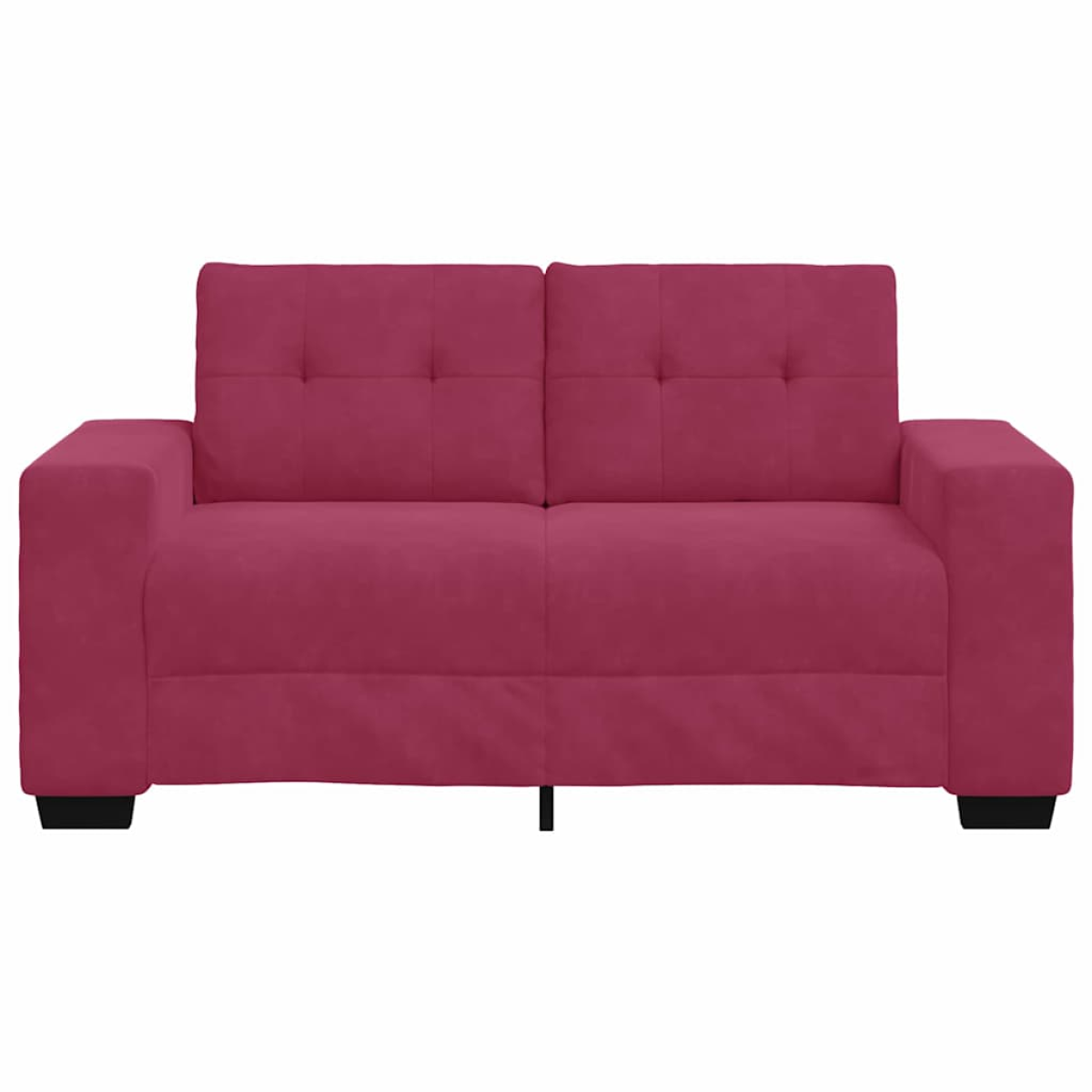 VidaXL Loveseat Sofa Velvet Wine Red For Living Room - vidaXL - Home Symphony
