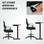 Vinsetto Mesh Office Chair Adjustable Height With Lumbar Support For Home Office Use by Vinsetto