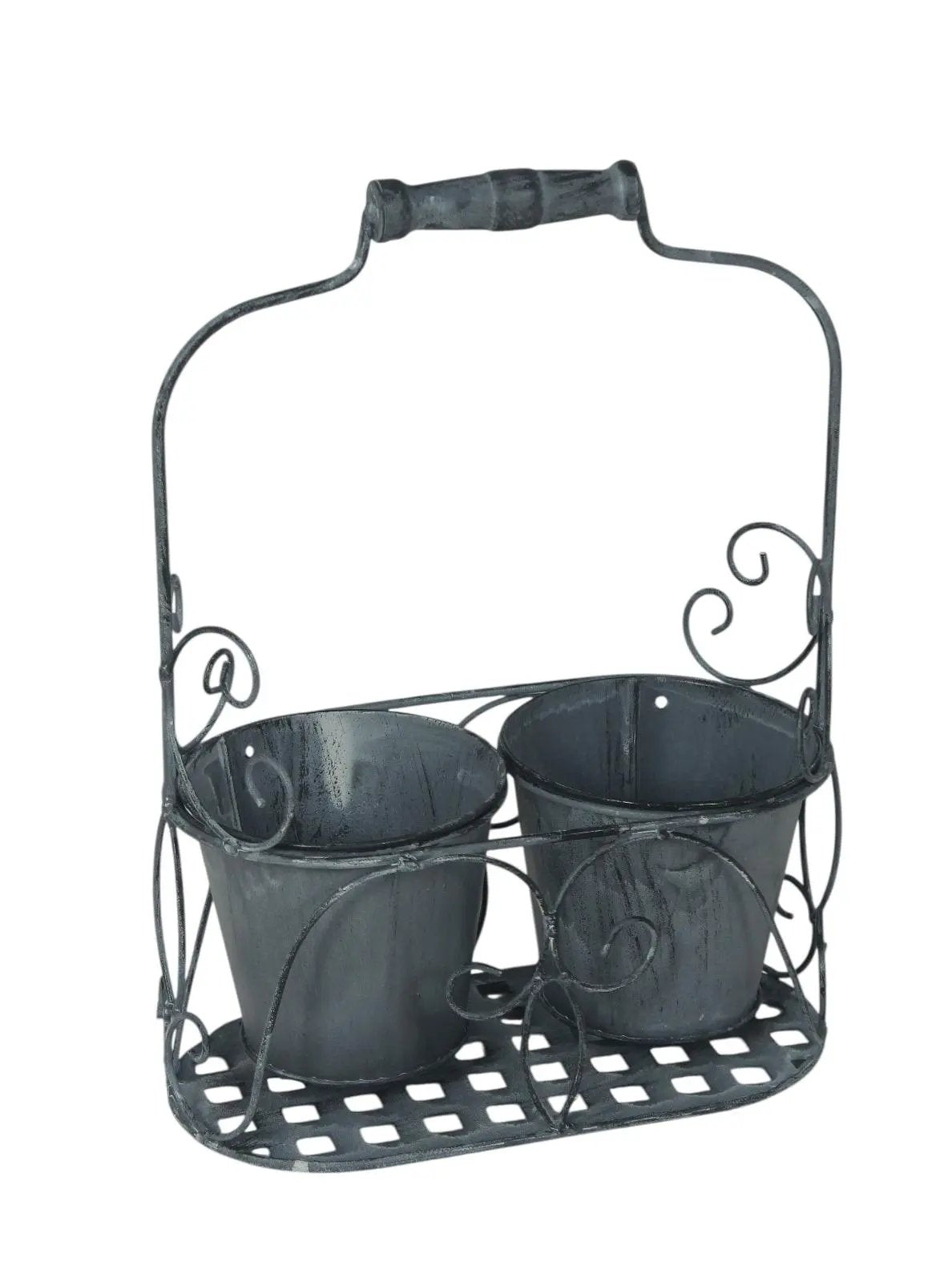 MSL WHITE 2 POT PLANTER - Planters
