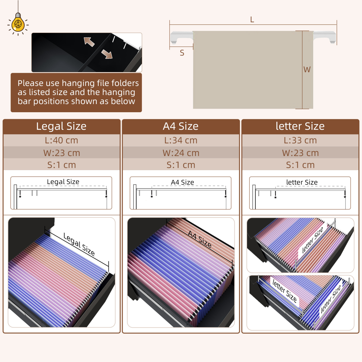 Vinsetto Compact Two Drawer Steel File Cabinet With Lock And Adjustable Hanging Bars For Home Office