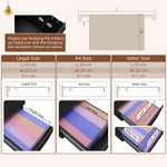 Vinsetto Compact Two Drawer Steel File Cabinet With Lock And Adjustable Hanging Bars For Home Office - Vinsetto - Home Symphony