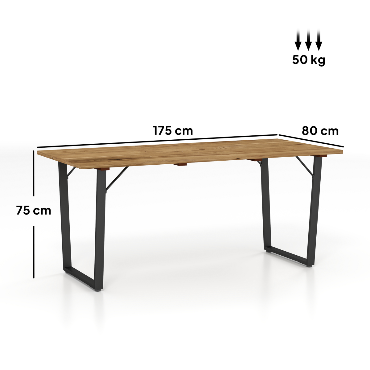 Outsunny Outsunny Wooden Garden Table for 6 with 5cm Parasol Hole for Balcony Terrace - Garden Table