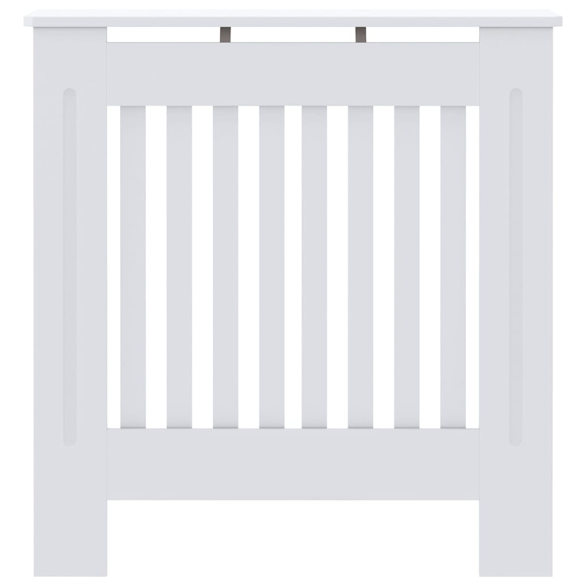 vidaXL Radiator Cover 78 By 19 By 81.5 Cm Engineered Wood White Finish For Living Room Decor