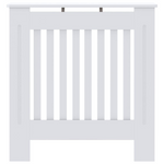 vidaXL Radiator Cover 78 By 19 By 81.5 Cm Engineered Wood White Finish For Living Room Decor - vidaXL - Home Symphony
