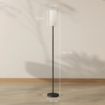 HOMCOM HOMCOM Floor Lamp 63 Inches With Foot Switch For Living Room - Lamp