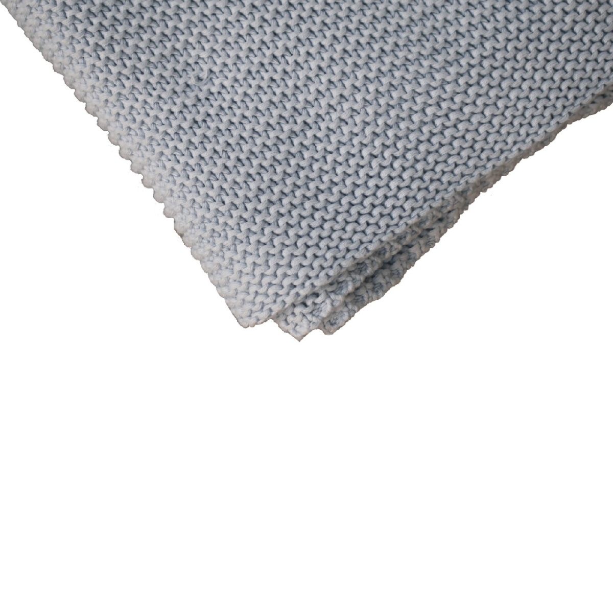 Soft and cozy Artisan Furniture Double Blue Knit Throw, perfect for adding warmth and style to any decor.