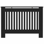 vidaXL Radiator Cover 112x19x81.5cm Black 2pc - vidaXL - Home Symphony
