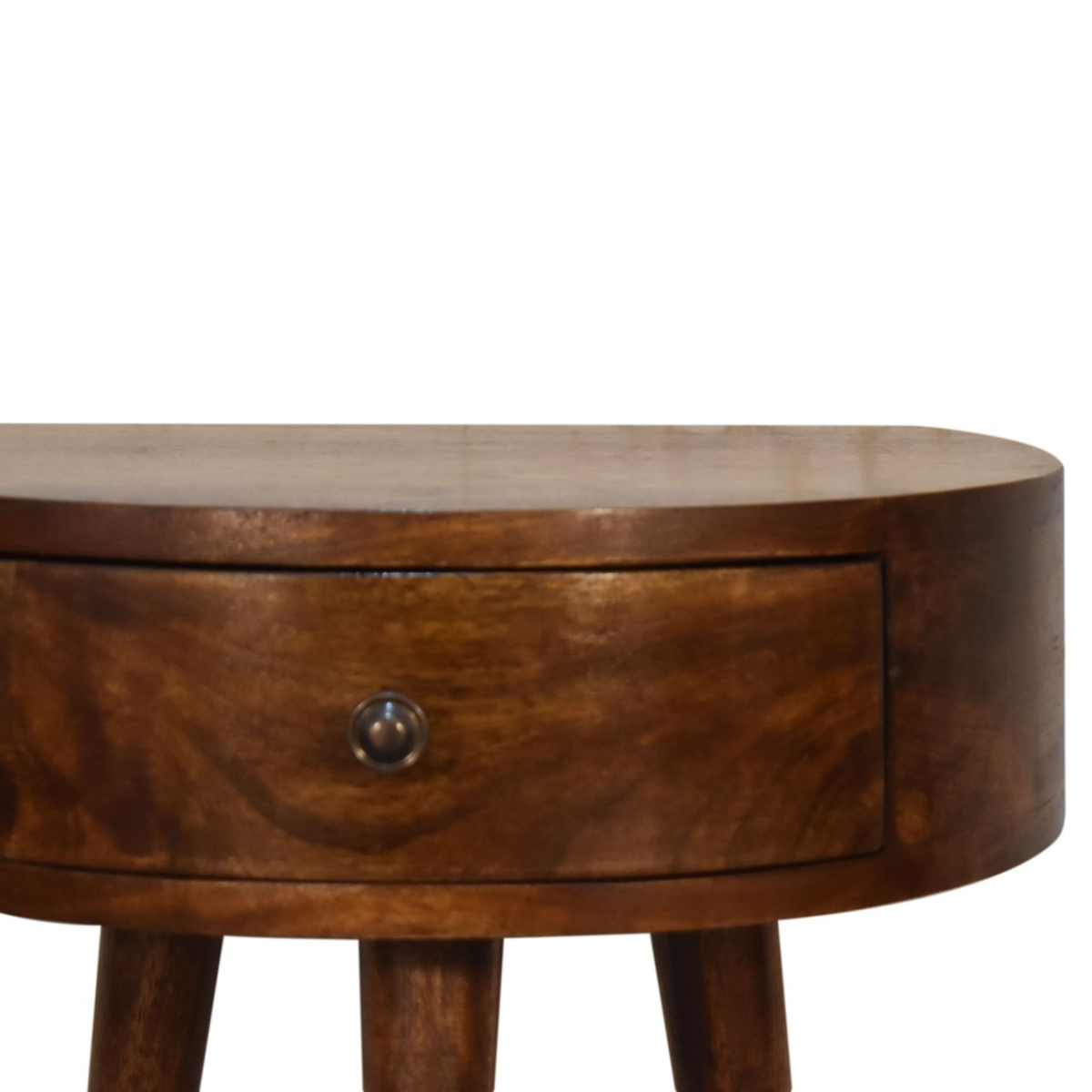 Artisan Bedside Chestnut SemiCircle Mango Bedroom - Artisan Furniture - Home Symphony