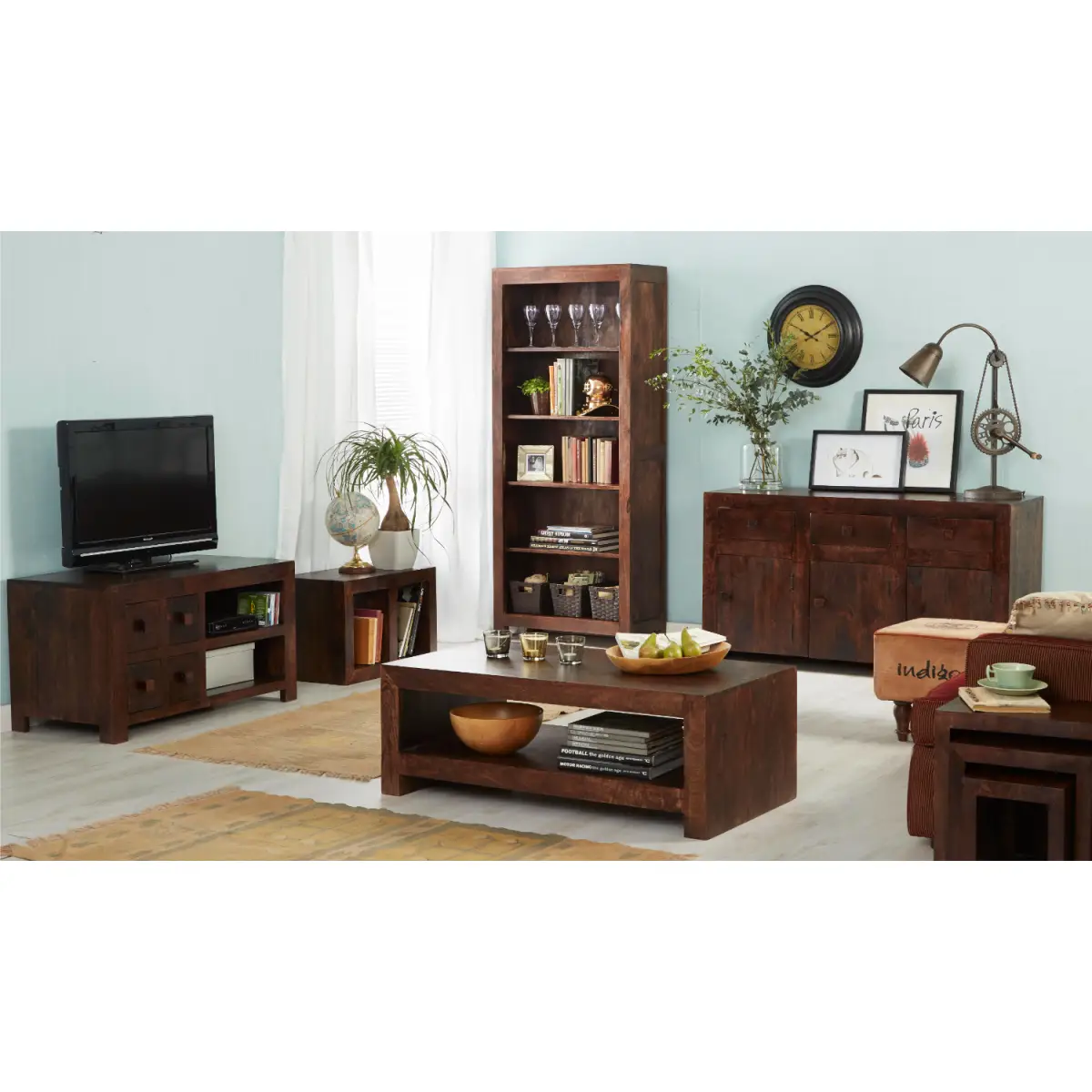 Indian Hub Toko Dark Mango Large Sideboard - Sideboard
