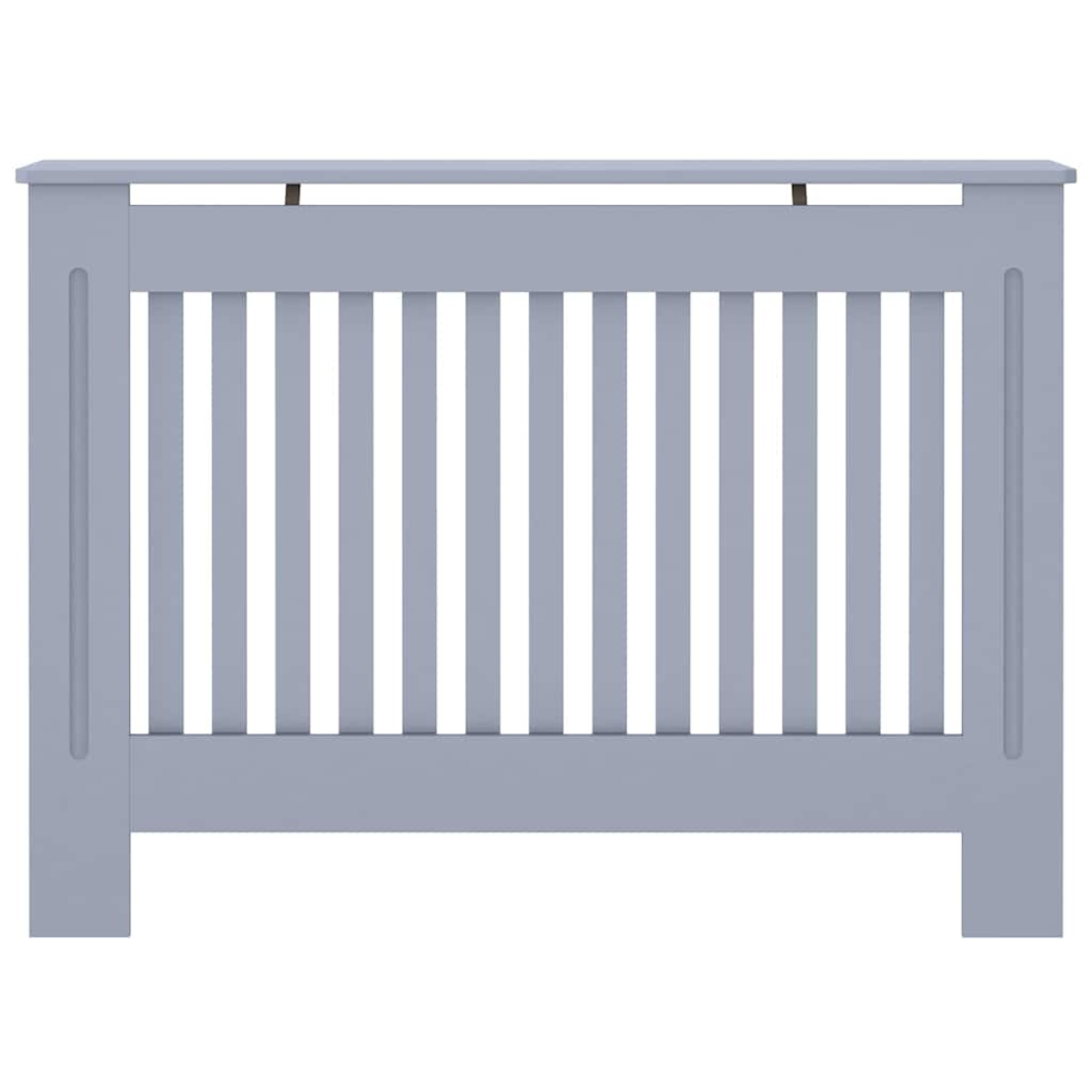 vidaXL Radiator Cover Set 112 x 19 x 81.5 cm Grey Engineered Wood Slatted Front for Living Room - vidaXL - Home Symphony