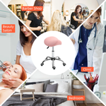 HOMCOM Saddle Stool 49-61cm Adjustable Salon by HOMCOM