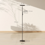 HOMCOM Floor Lamp 62 Inches with Adjustable Brightness for Modern Living Rooms by HOMCOM