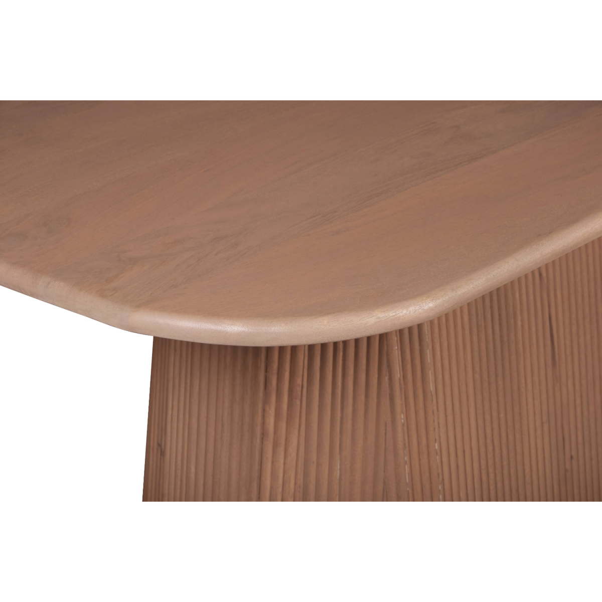 Indus Solid Wood Dining Table 180x90x75 Slatted for Family - Indian Hub - Home Symphony