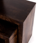 Indian Hub Toko Dark Mango Nest Of 3 Tables - Nest of Tables