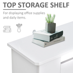 HOMCOM White Painted Radiator Cover Cabinet Standard Size Slatted Vent Top Shelf Wall Mount Home Office - Radiator