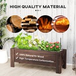 Unbranded Outsunny Raised Bed Planter 100x36.5x36 Durable Gardeners - Planters