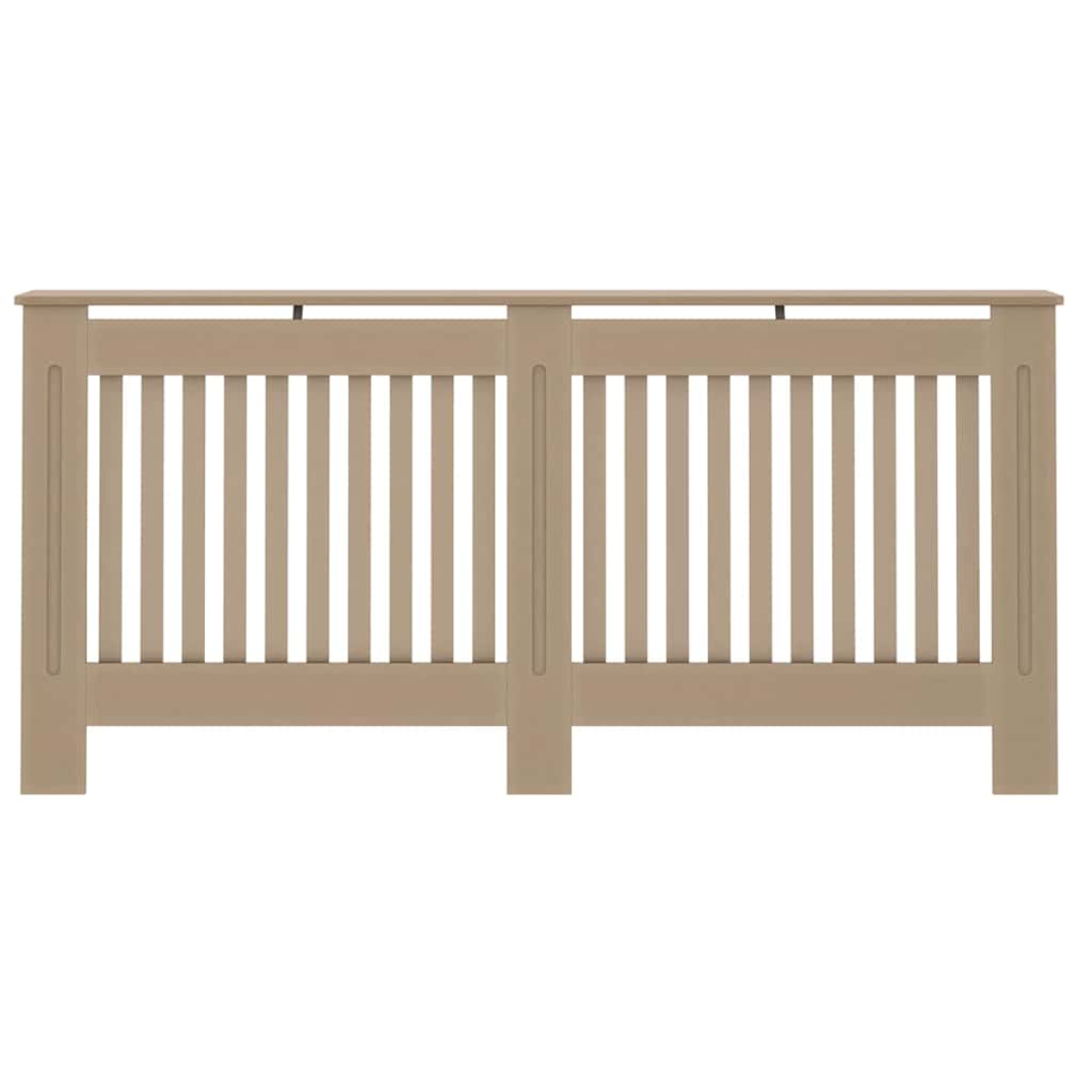 VidaXL Radiator Cover Set 2 Pcs Brown 172 x 19 x 81.5 Cm Engineered Wood Modern Living Room