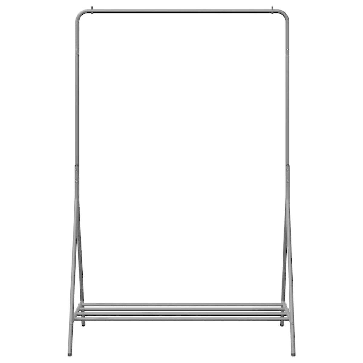 vidaXL Clothes Rack With Shelf 100 x 56 x 154 cm Steel Black Space Saving Design For Small Spaces - vidaXL - Home Symphony