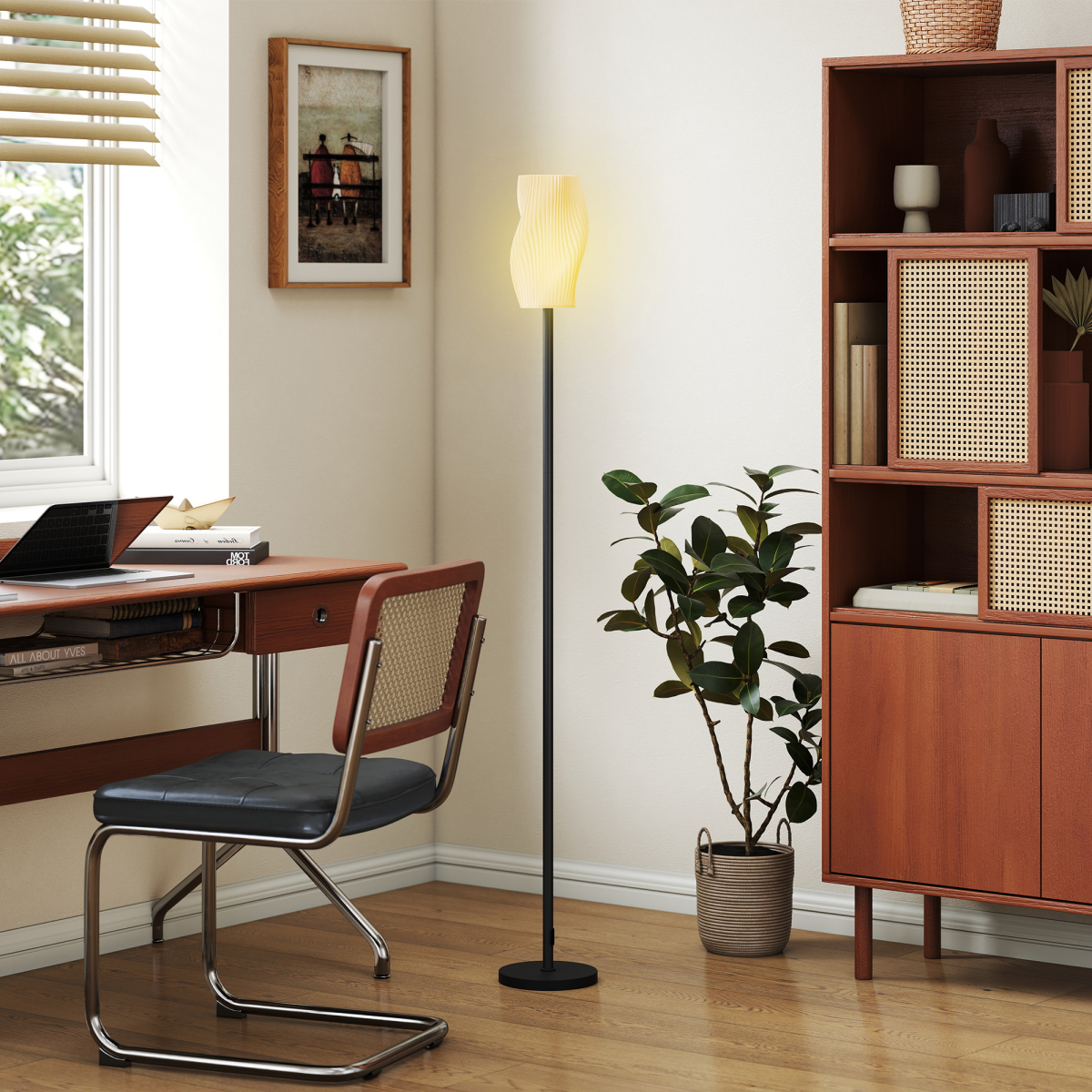 Premium Floor Lamp 3D Shade Foot Switch For Home - N/A - Home Symphony