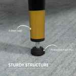 Premium Two Seat Tufted Blue Fabric Sofa For Living Room by HOMCOM