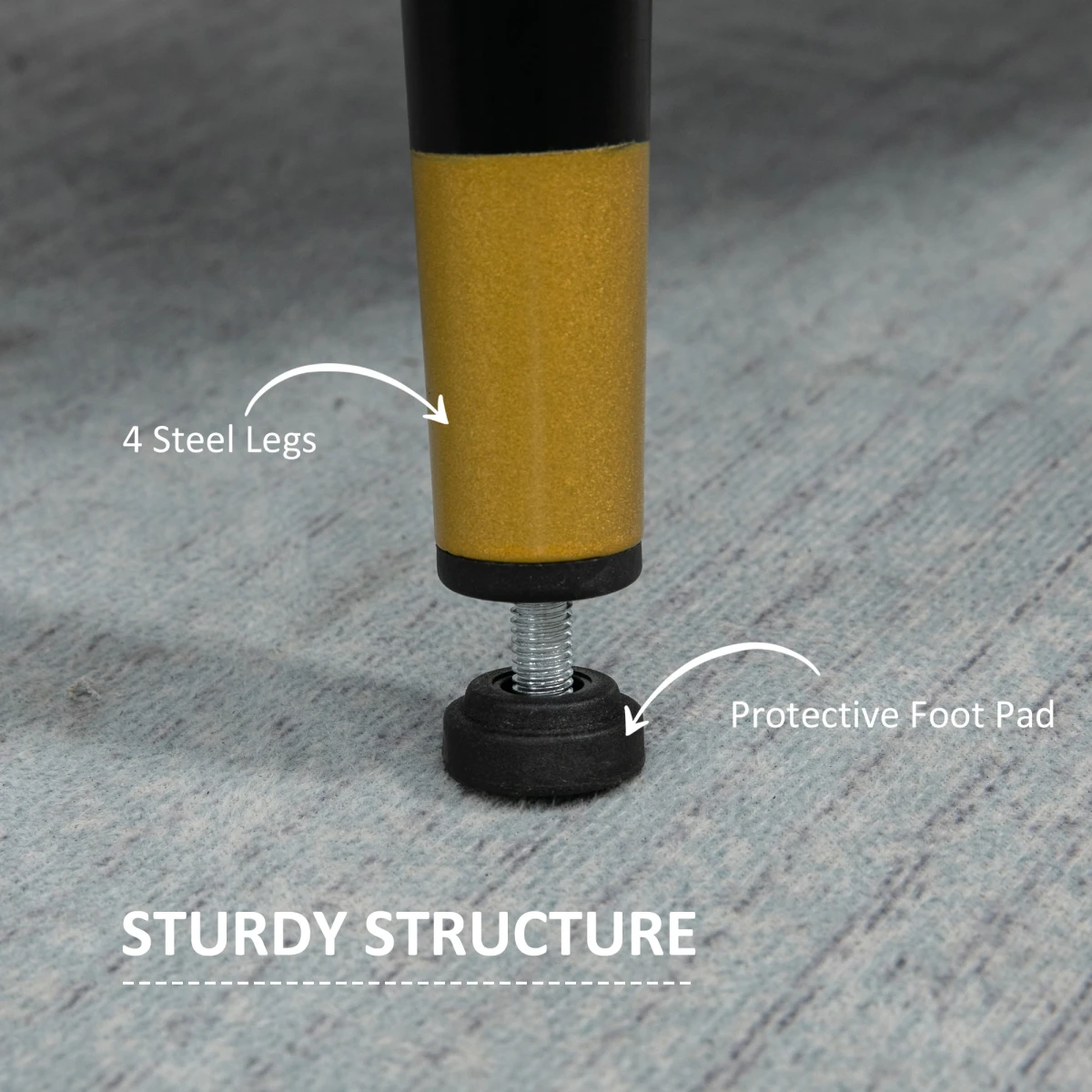 Premium Two Seat Tufted Blue Fabric Sofa For Living Room by HOMCOM