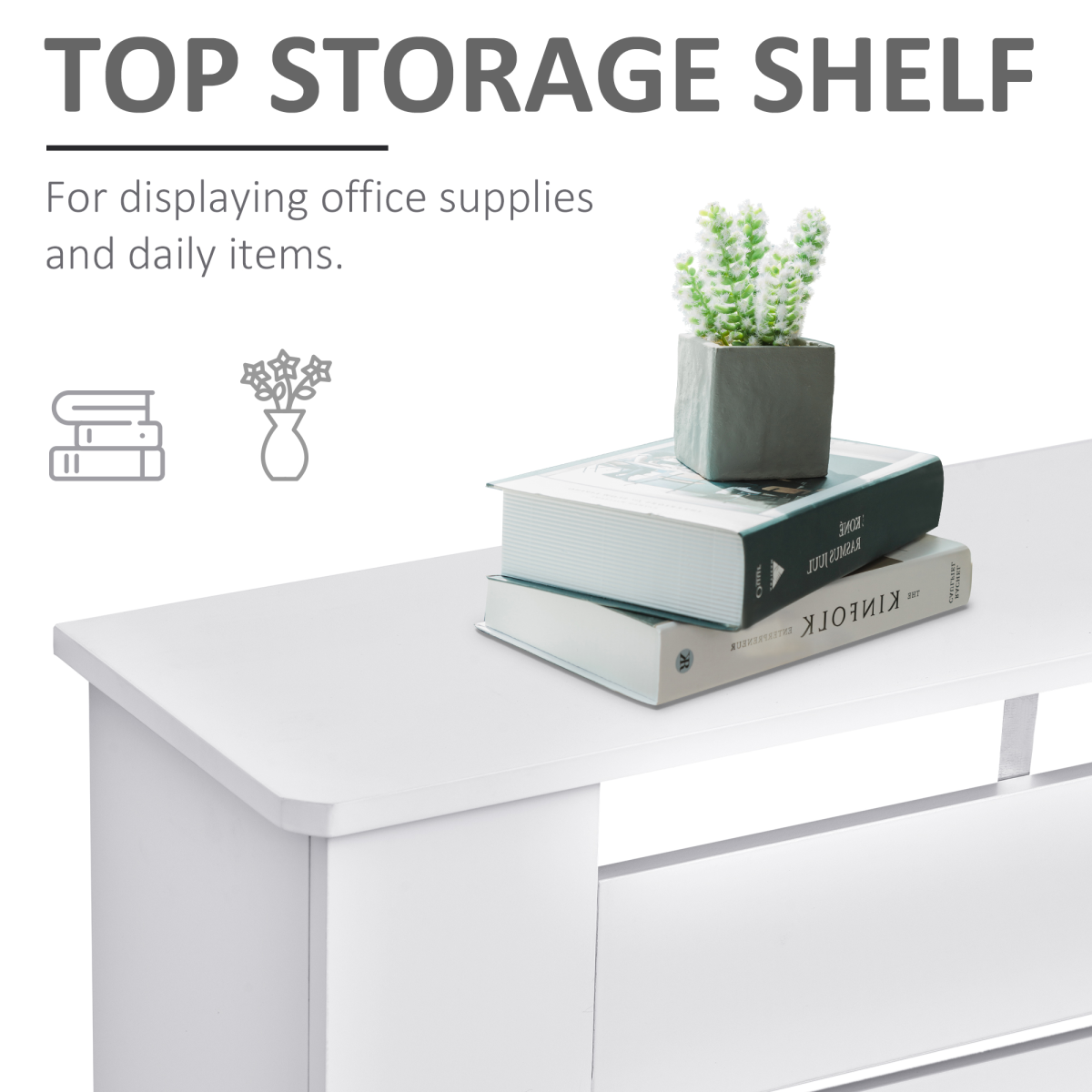 White MDF Radiator Cover 152cm Slatted Safe Home