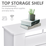 White MDF Radiator Cover 152cm Slatted Safe Home by HOMCOM
