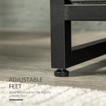 Rustic Industrial Clothes Rack Garment with 2 Fabric Drawers by Unbranded