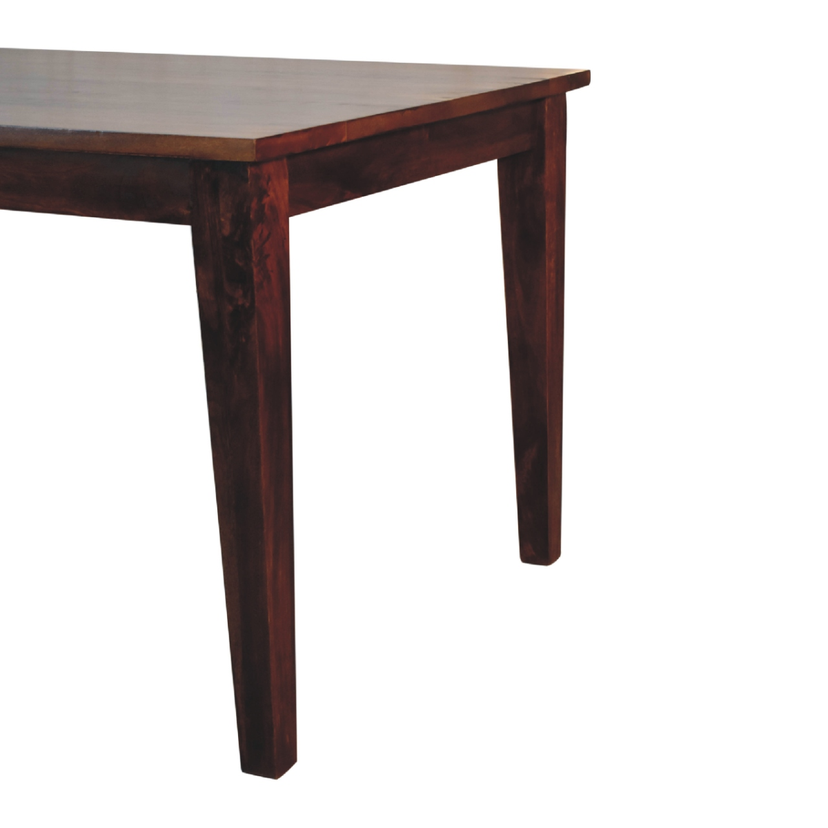Artisan Dining Table 6ft Solid Mango Chestnut Finish Family - Artisan Furniture - Home Symphony