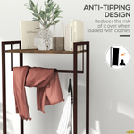 HOMCOM HOMCOM Clothes Hanging Rail 59cm 3 Fabric Drawers Hallway - Wardrobe