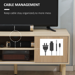 HOMCOM HOMCOM TV Stand Cabinet 50 Inch TV Sliding Doors Living Room - TV Unit