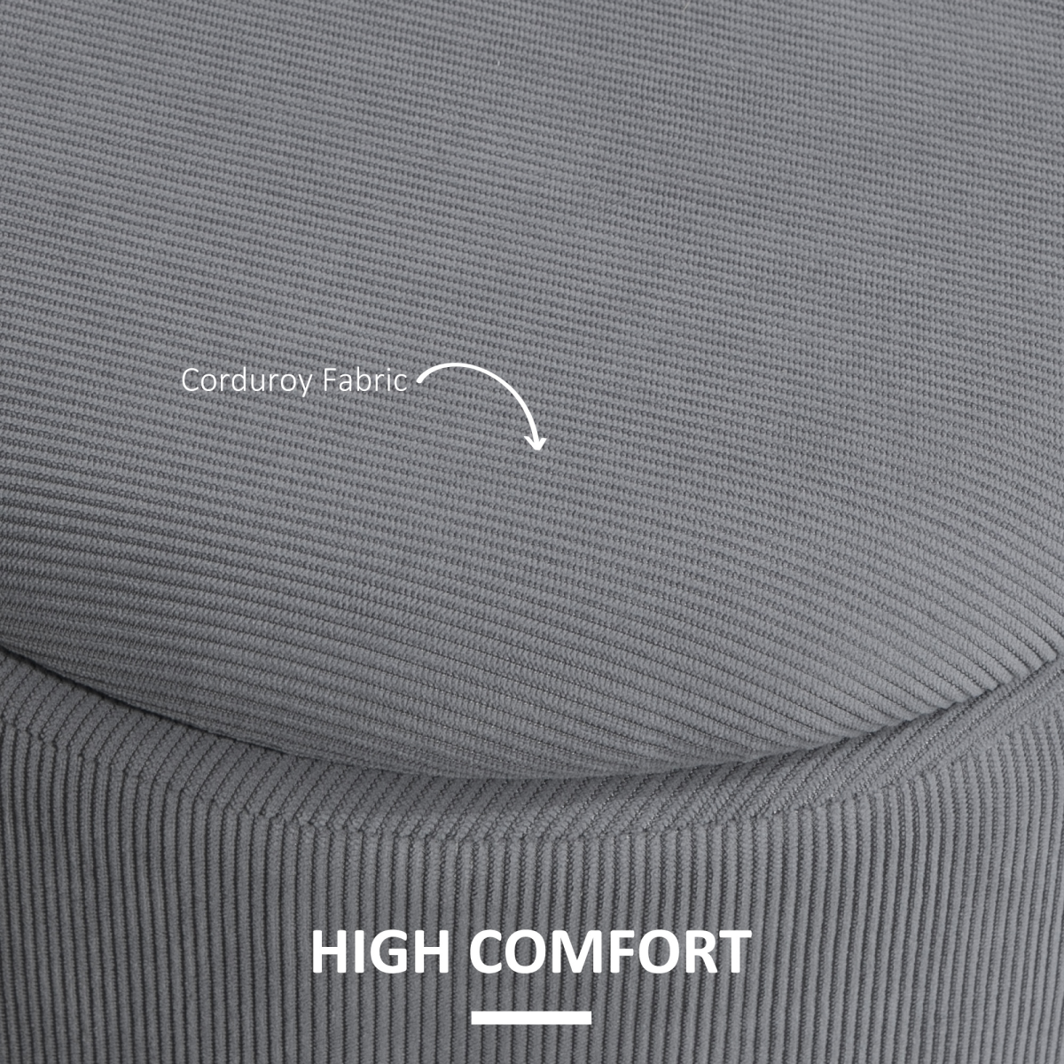 HOMCOM Fabric Storage Ottoman Set Large Small Lid - HOMCOM - Home Symphony