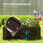 Unbranded Outsunny Raised Bed Planter 100x36.5x36 Durable Gardeners - Planters