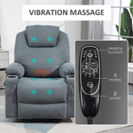 HOMCOM Lift Chair Massage Heat Standard Seniors - HOMCOM - Home Symphony