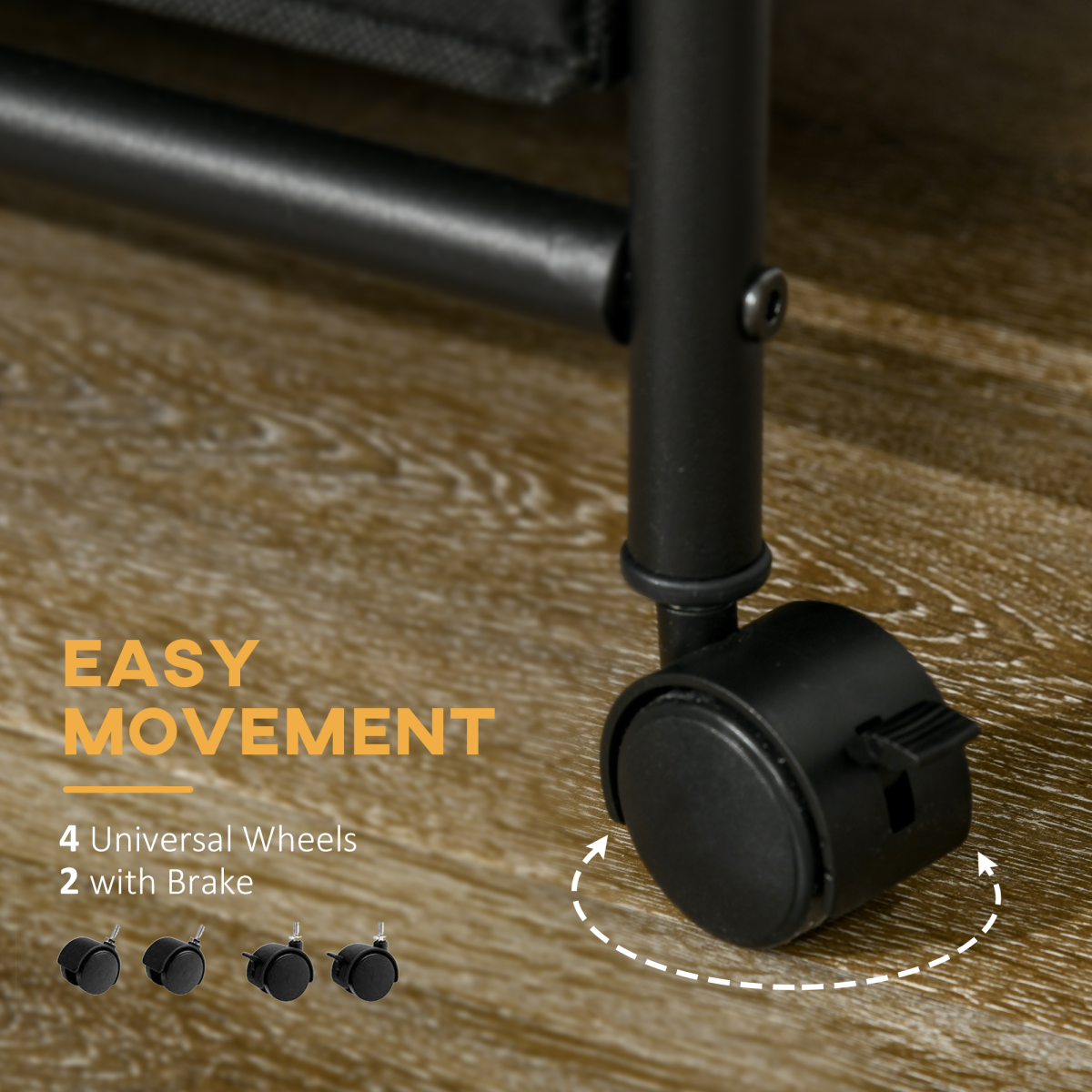 HOMCOM Hanging Clothes Rail Tall Wardrobe 6 Drawers - Unbranded - Home Symphony