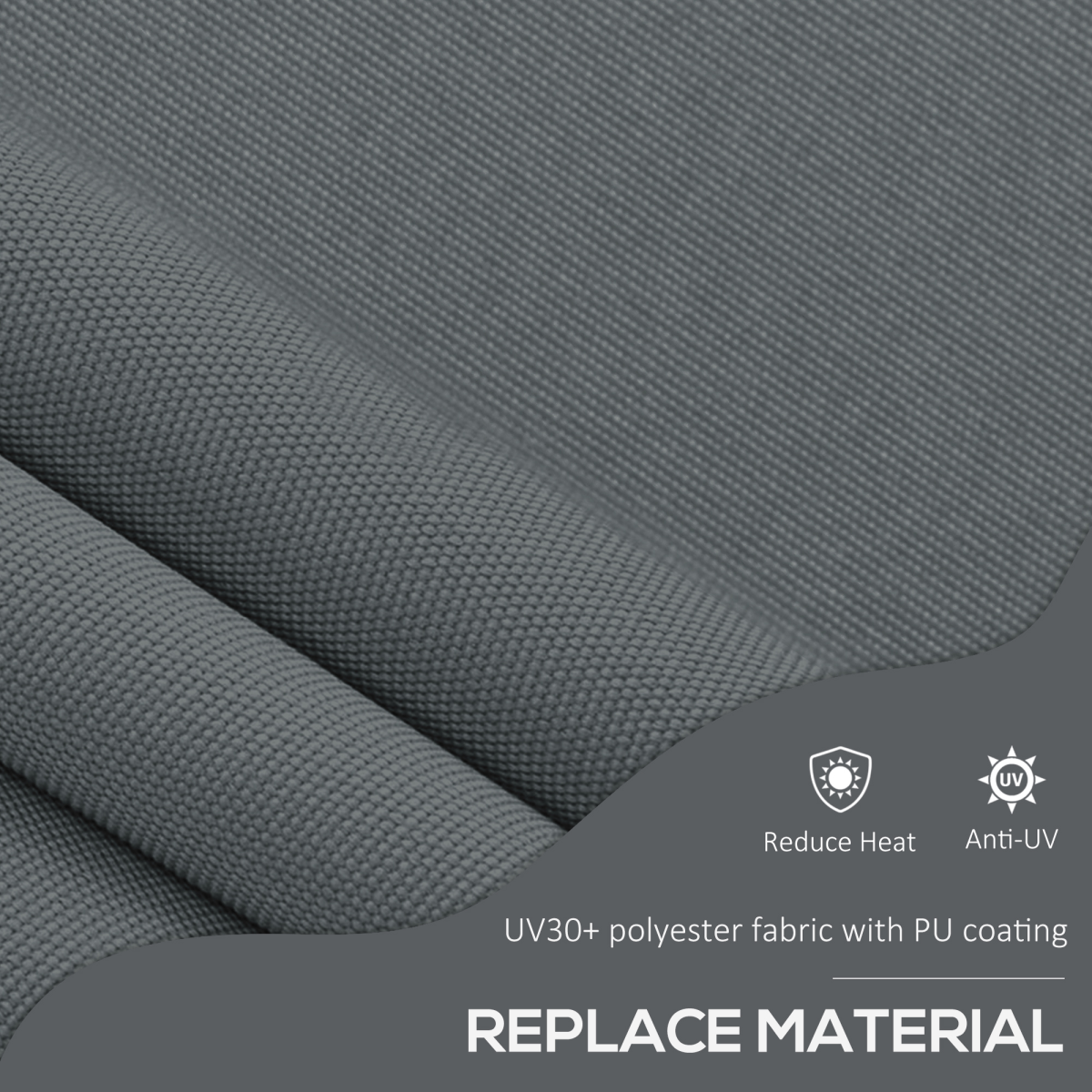 Outsunny Freestanding Retractable Awning 2m x 1.2m Canopy Manual 0 To 90 Degrees Weatherproof Garden Shade - Outsunny - Home Symphony