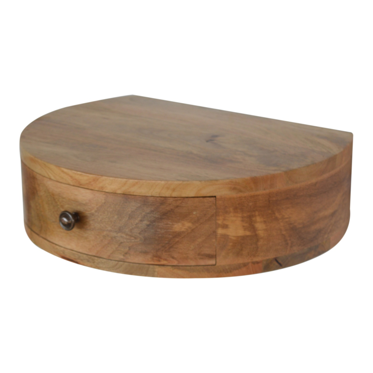 Artisan Bedside Drawer Wall Mount Round MangoWood - Artisan Furniture - Home Symphony