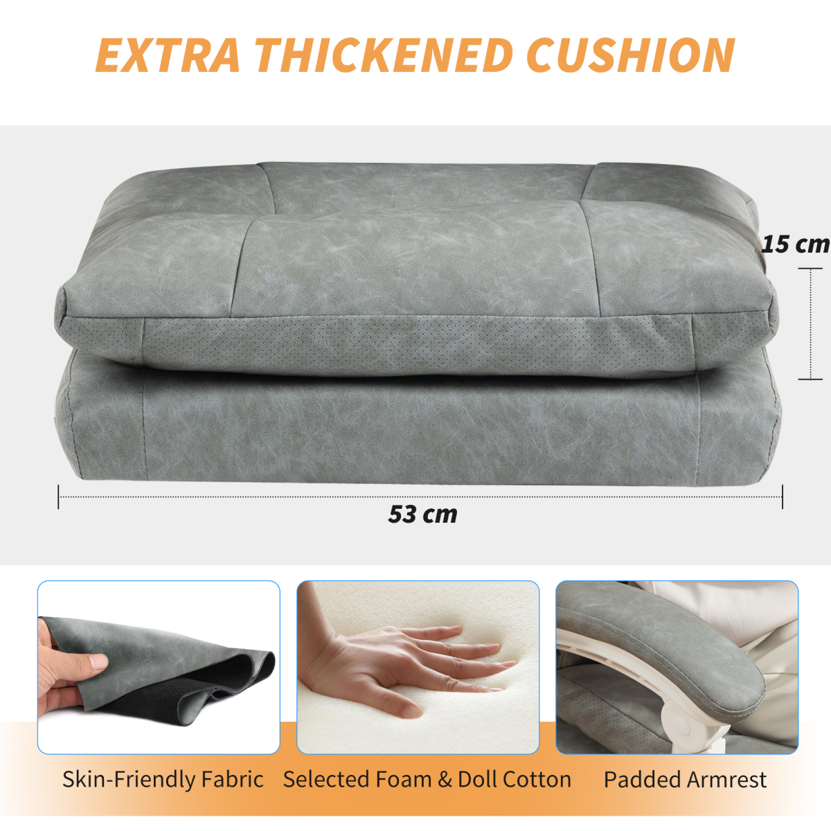 Homcom Office Chair High Back Adjustable Lumbar Home Office cushion with inflatable lumbar support and thick foam