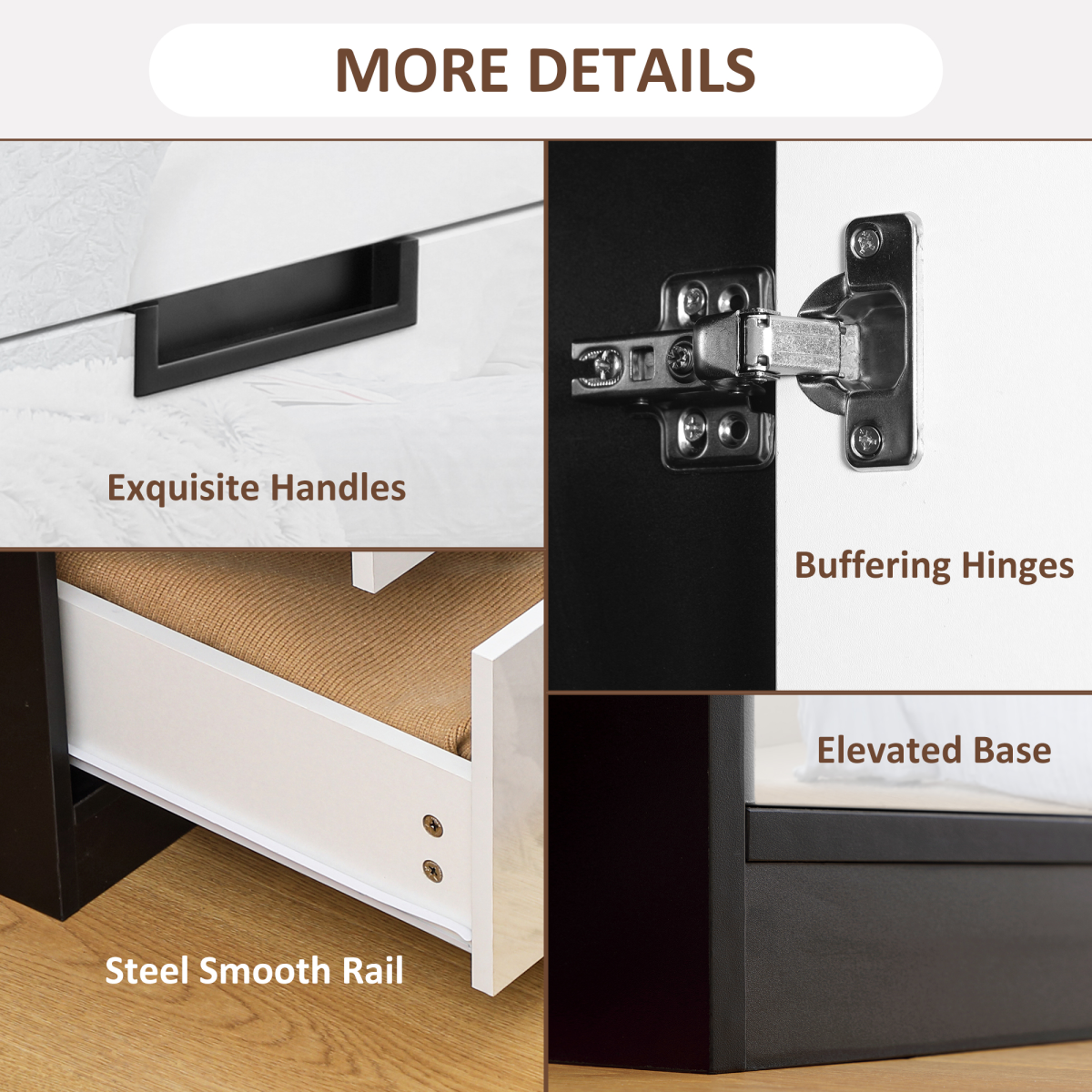 Modern Hall Tree With Dresser And 3 Drawers For Bedroom - N/A - Home Symphony