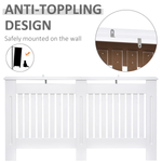Homcom Radiator Cover Slatted 152x19x81cm Home by Homcom